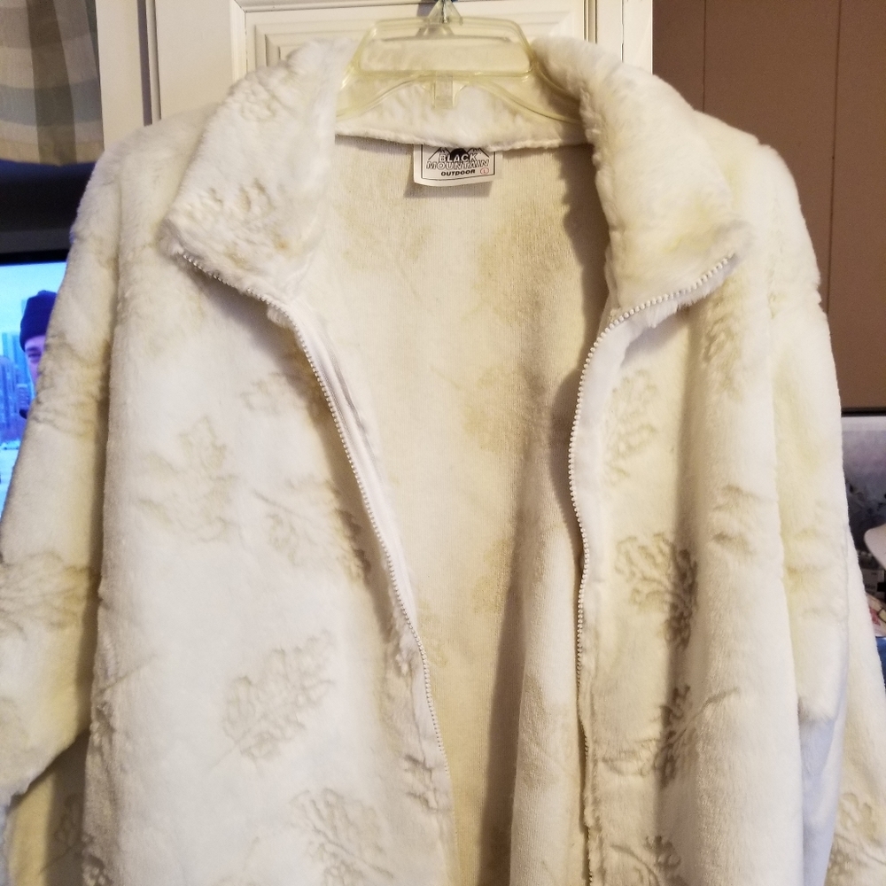 Vintage Black Mountain Outdoor Large Jacket Coat Fleece